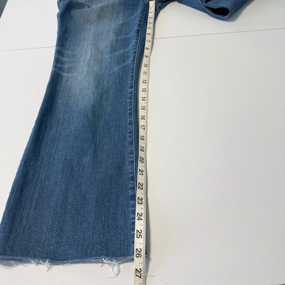 Madewell Cali Demi Boot Jeans Blue Wash Women Size 30 Zip Up Ankle Length - Picture 12 of 14